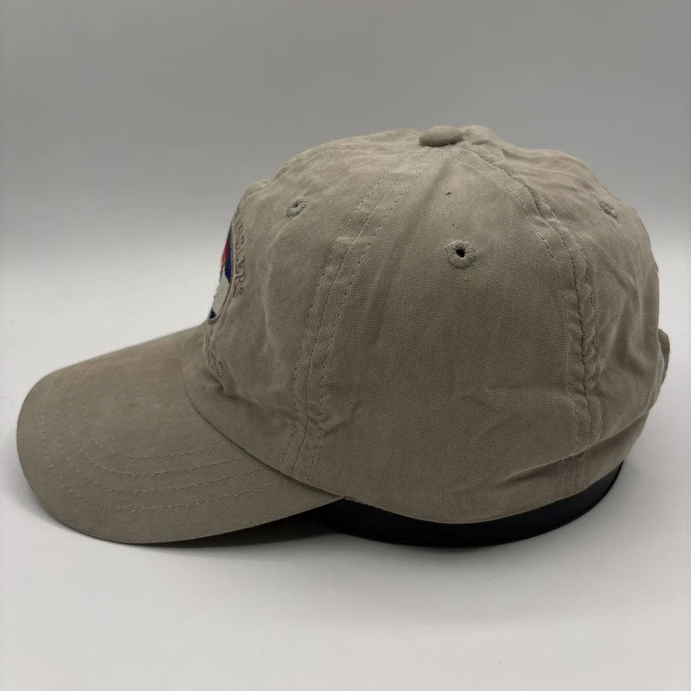 Front Range Anglers Imperial Hat Strap Back Cap Beige Boulder Colorado Fishing